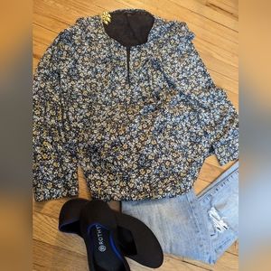 Banana Republic women's large floral blouse